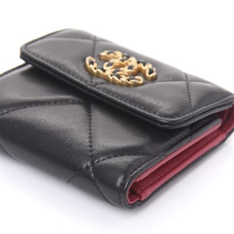 wallet chanel noir|Chanel wallet online store.